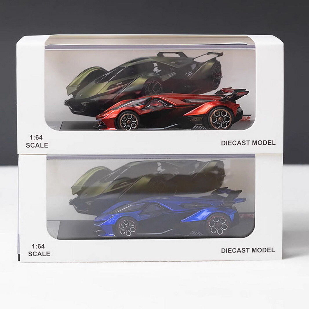 1/64 Lamborghini V12 Vision GT K ジョンGT 赤 LMF 1/64 Scale Lamborghini V12 Vision GT Red Diecast Car