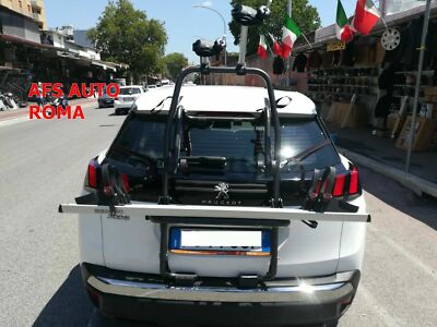 FAHRRADTRÄGER HINTEN STAND UP 2 SCHIENEN PEUGEOT 3008 BJ 2016 FÜR 2 FAHRRÄDER HERREN DO