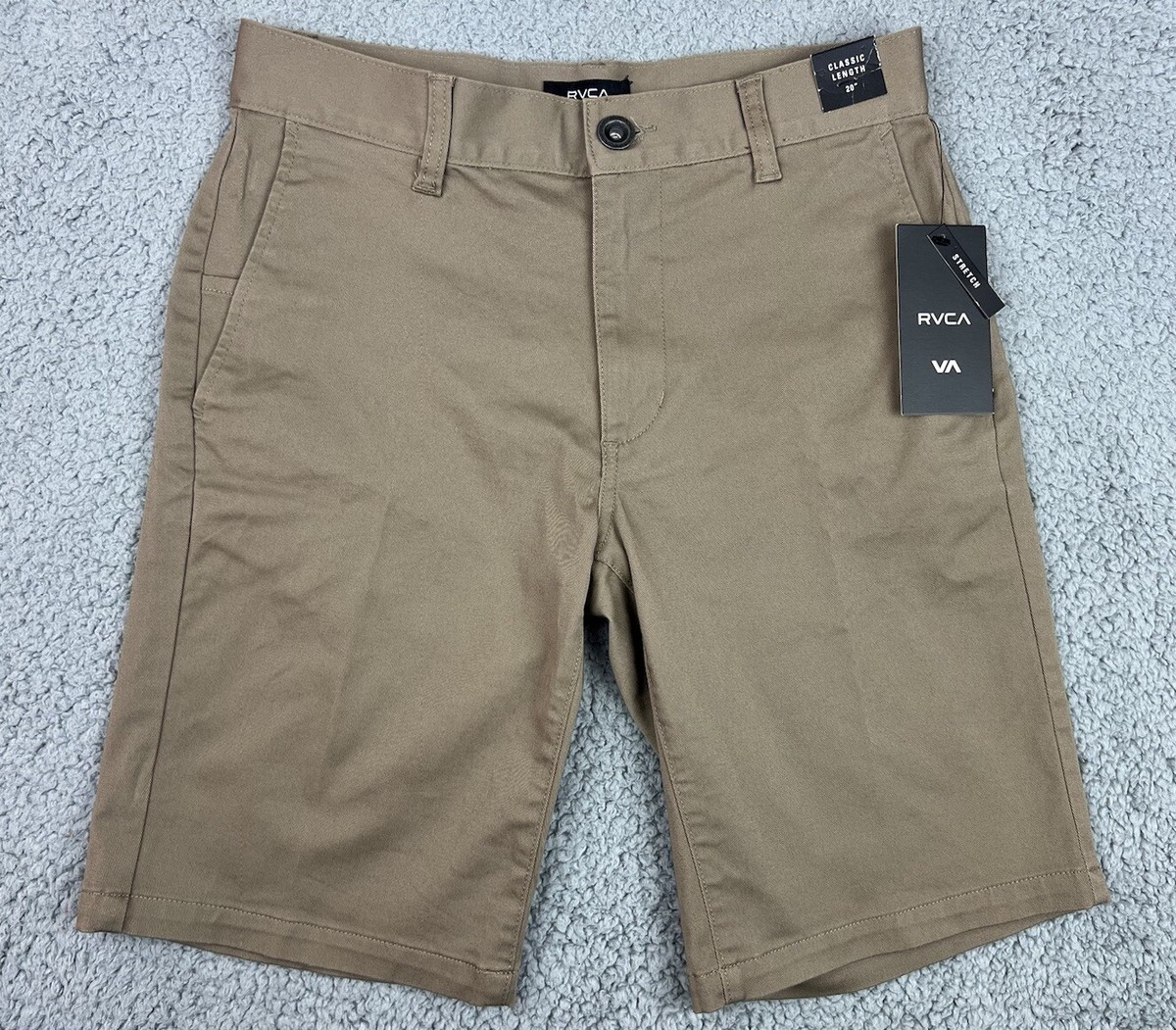 Khaki Shorts Rvca Americana Chino Shorts RVCA Shorts Mens 28 Week - Main Image