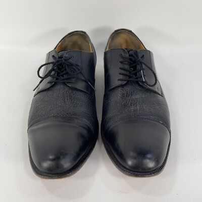 Tauer & Johnson Mens 10 D Wellington Derby Dress Shoes Black Calf Leather CapToe Tauer & Johnson Mens 10 D Wellington Derby Dress Shoes Black  main image 4