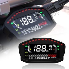 Digital Motorcycle  Speedometer With GPS Sensor RPM Meter For 2, 4 Cylinders
