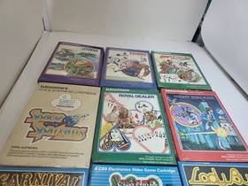 9 NEW Game LOT of Intellivision Games Donkey Kong Jr/Venture/Lady Bug #YY6