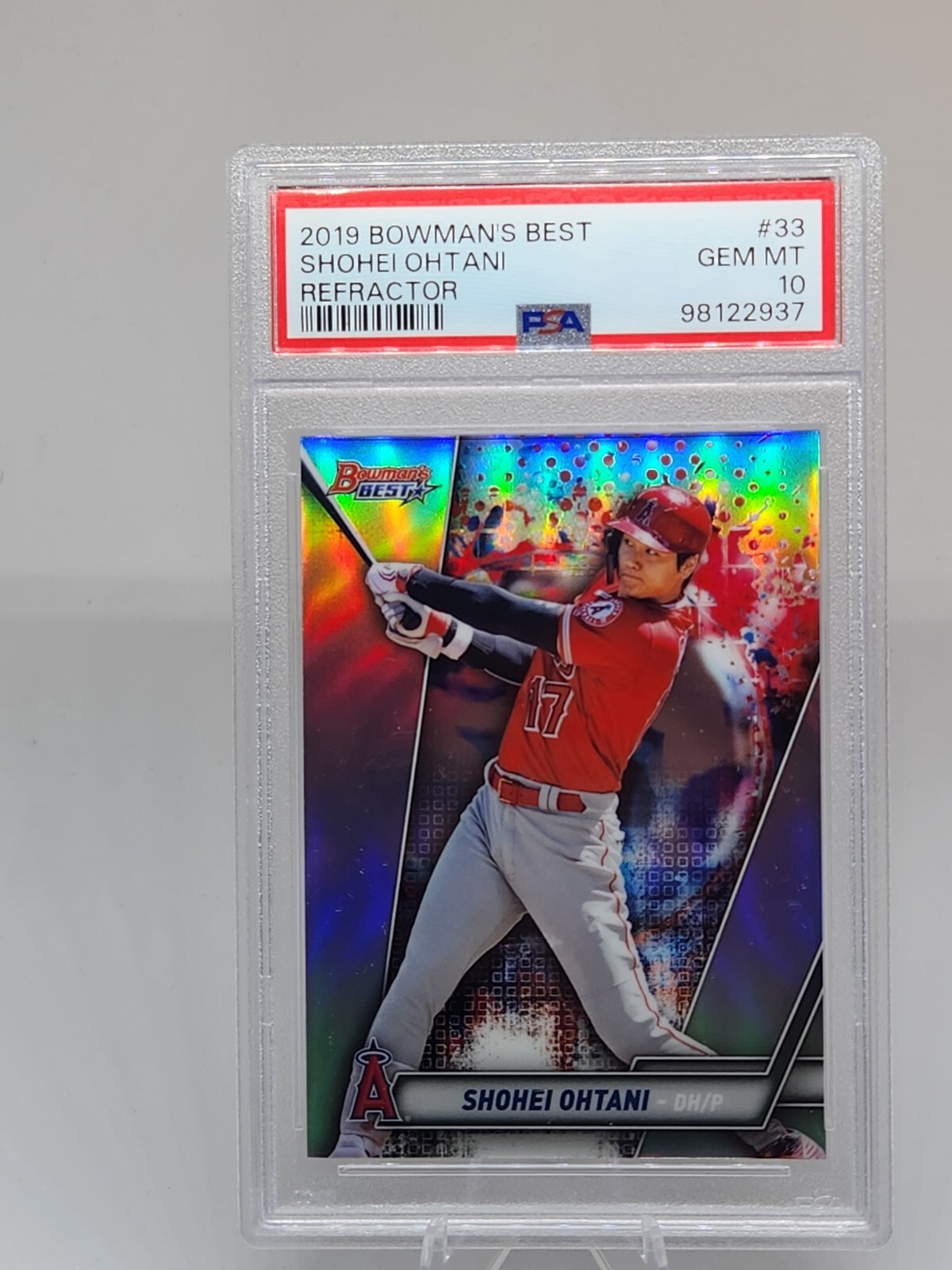 2019 Bowman's Best - Refractor #33 Shohei Ohtani PSA 10