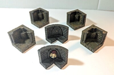 Dwarven Forge Lot of 7 LED Pieces Tested and Working LN! DnD Terrain OOS at DF