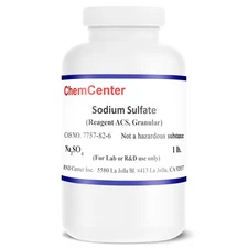 Sodium Sulfate, Anhydrous, Reagent ACS, Granular, 1lb.