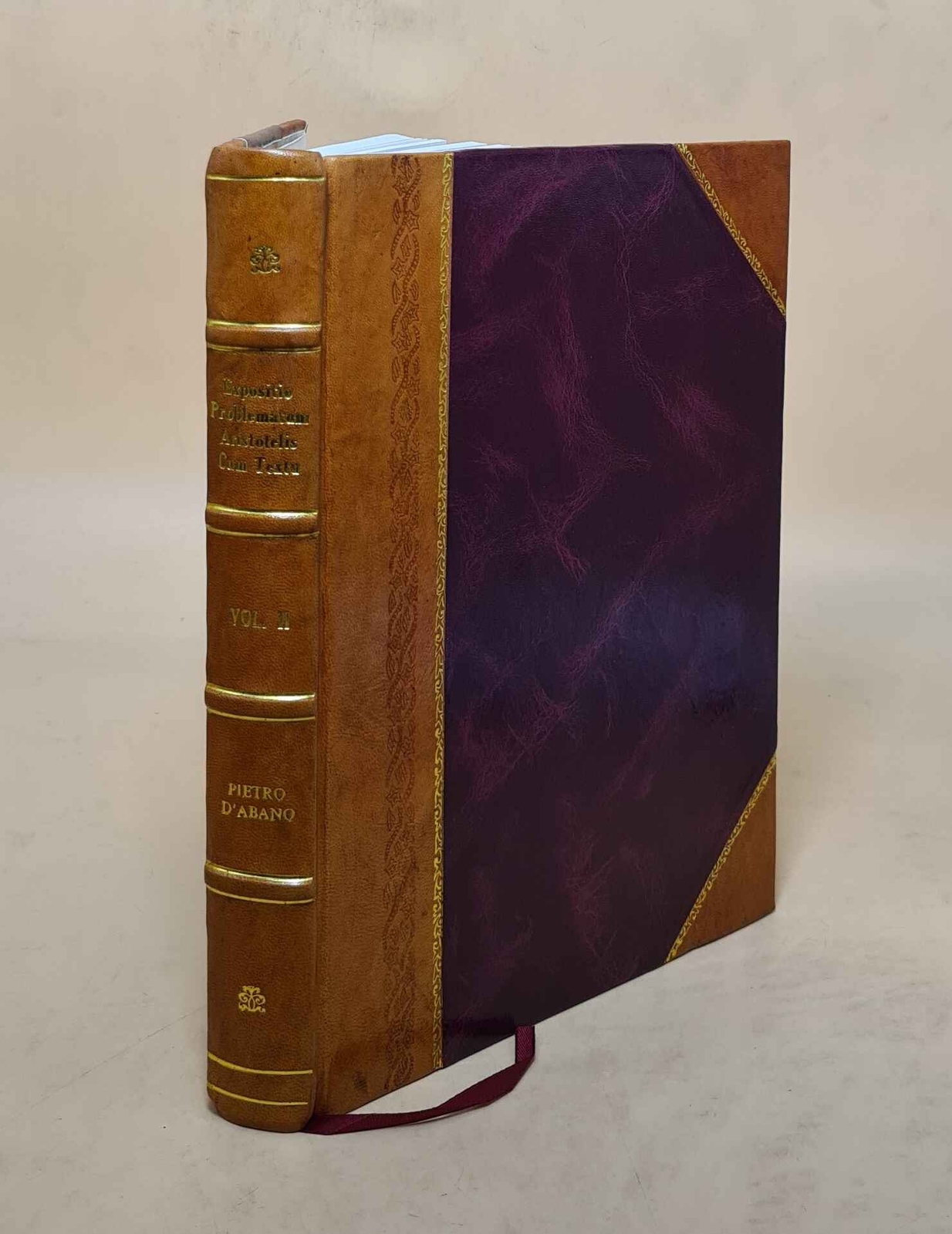 Expositio Problematum Aristotelis Volume V.2 1482 Leather Bound