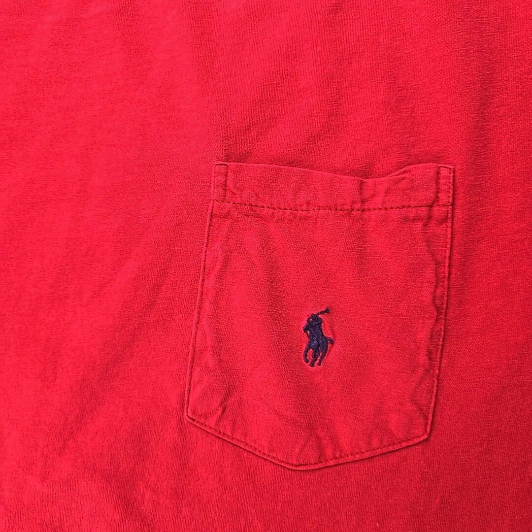 Polo Ralph Lauren maglietta uomo XL rosso tasca pony