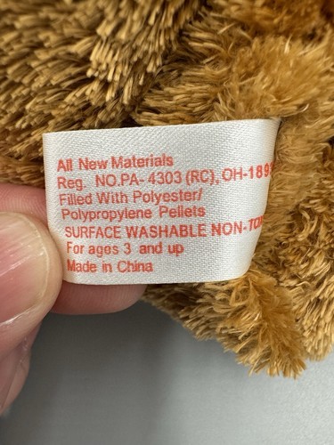 PBC International Brown Sitting Teddy Bear W/ Red Ribbon Bow Tie - Picture 8 of 8