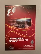 AFFICHE OFFICIELLE GRAND PRIX F1 DE MONACO 2016