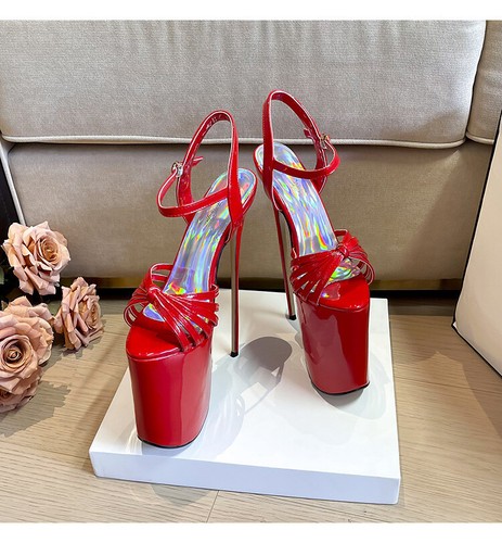 22cm High Heels Women's Summer Dance Shoes  Super High Heels Large Club Sandals - Picture 12 of 22