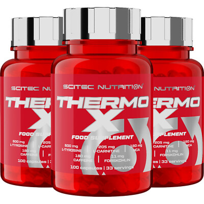 THERMO X - L-Carnitine, Tyrosine, Fat Burner - Strong Thermogenic -100-400 Caps-