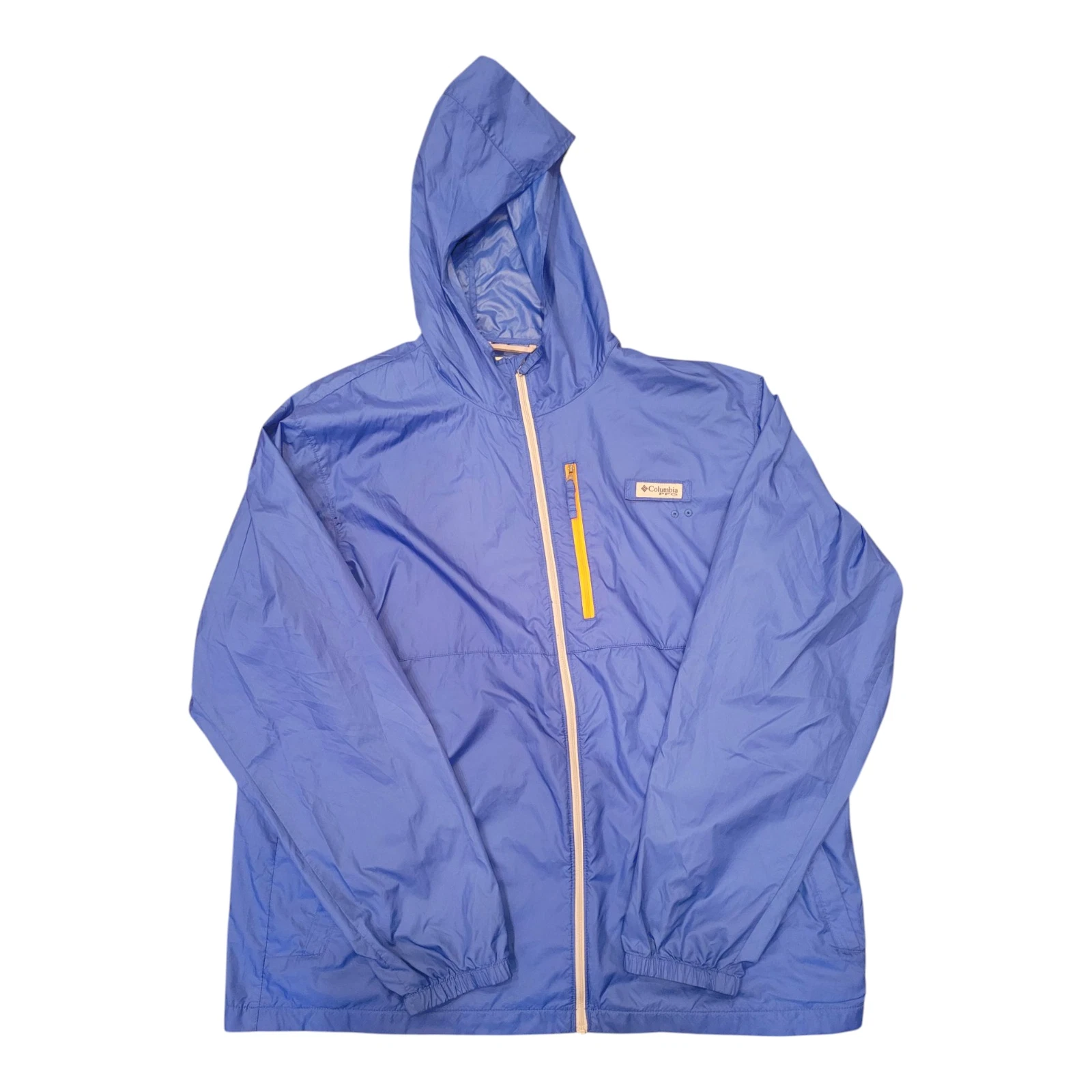 Columbia Jacket Mens XL PFG Lightweight Windbreaker Fishing Golf Outdoors Blue