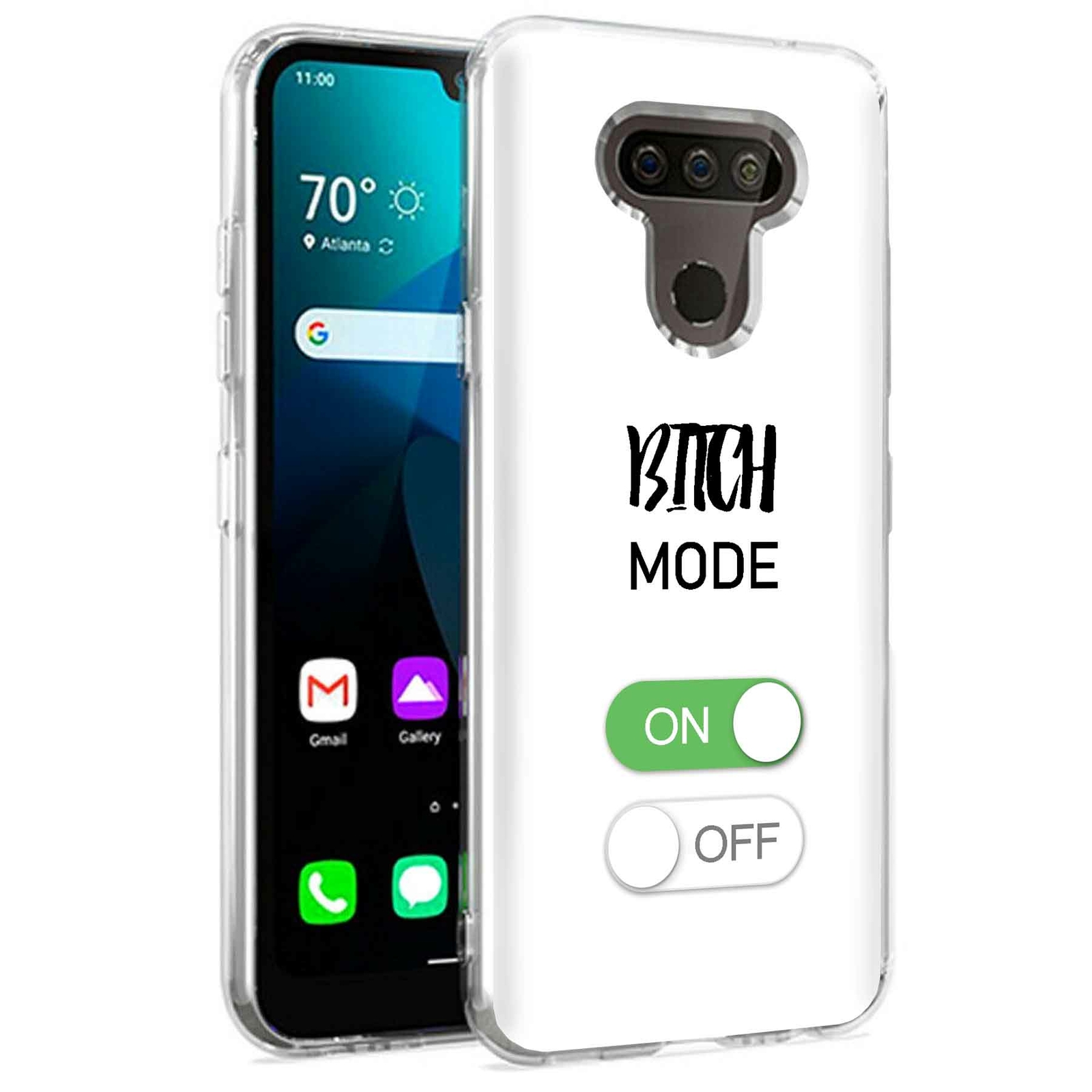 Phone Case for LG Harmony 4,Xpression Plus 3,K40S, Bitch Mode Switch Print