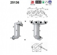 AS Katalysator Passend FüR KIA Rio III UB 1.25 Cvvt Picanto TA 1.2 25136