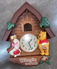 Parts! SEIKO Disney Time Winnie the Pooh Mechanical Clock Wall For Part Read!!