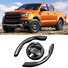 15 Carbon Fiber Steering Wheel Cover Anti-slip Accessories For Ford Ranger Xlt 15 Carbon Fiber Steering Wheel Cover Anti-slip Accessories For Ford Ranger Xlt