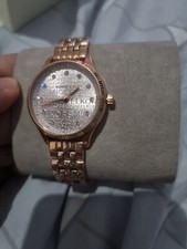 Michael Kors Ladies Lexington Rose Gold-Tone Stainless Steel Watch NIB MK6799