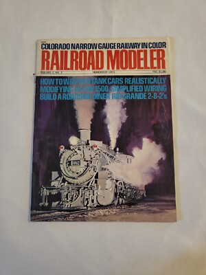 1971 November, Railroad Modeler Magazine,  Colorado Narrow Gauge, (CP431)