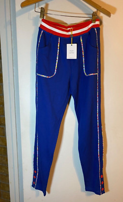 NWT Girls Finding Foxtale Park Day Pants Size 12 blue red