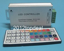12V 24V DC 12A 44Key IR Remote Controller For RGB SMD 5050 3528 LED Strip-Light