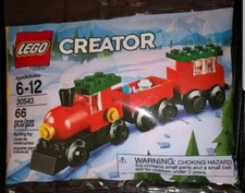 Lego  Christmas Train 66 pc polybag 30543 New Sealed Stocking Stuffer gift