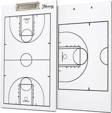 Murray Sporting Goods Dry-Erase Double Sided Basketball Marker Board Clipboard