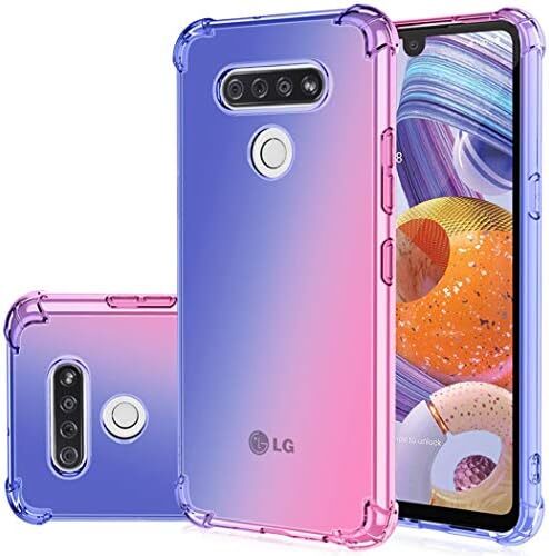 Case for LG Stylo 6, LG Stylo 6 Cute Case, Gradient Slim Anti Scratch Soft Clear