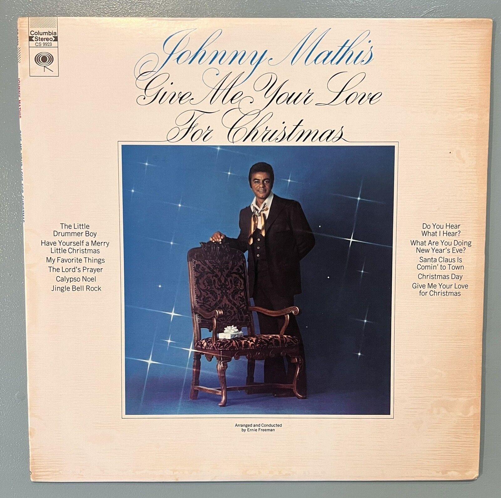 Johnny Mathis - Give Me Your Love For Christmas - Vinyl Record LP CS 9923