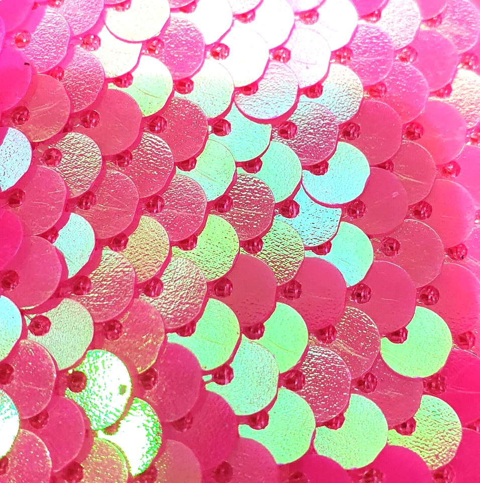 Paillettenstoff Meterware Wendepailletten Pink Streichpailletten 0,5m Glitzer - Bild 4 von 4