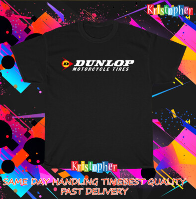 T-Shirt Pour Hommes Avec Logo De Pneus De Moto Dunlop Taille Am Ricaine T Shirt Pour Hommes