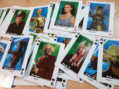 Star Wars Playing Cards Box Set Of 3 Packs (Poster, Villains, Heroes) Cartamundi - Picture 10 of 12