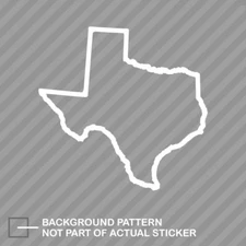 Texas Outline Sticker Die Cut Decal TX