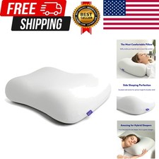 Patented Contour Pillow for Deep Sleep Side Back Sleepers