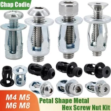 NEW 20–50pcs M4–M6 Petal Rivet Nuts Expansion Jack Nut Kit Metal Clamp