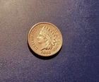 XF details 1864 CN Indian Head Cent