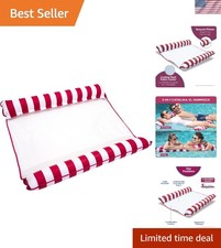 Portable Aqua 4-in-1 Pool Float - Comfortable Water Hammock for Adults Kids