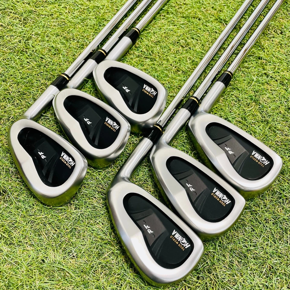 Good condition HONMA TOUR WORLD PF Iron Set 5-10 6Pic R Flex RH Golf Clubs Japan - Image 2 of 4