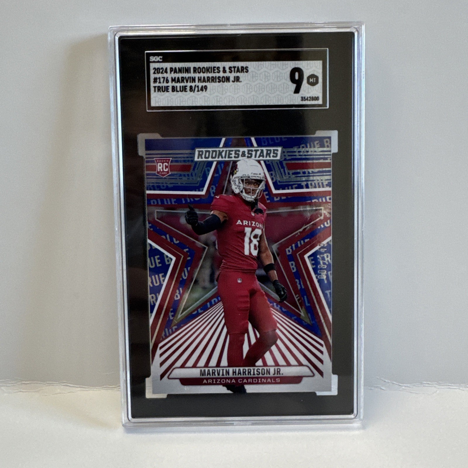 2024 Panini Rookies & Stars - Rookies True Blue Marvin Harrison Jr. /149 (RC)