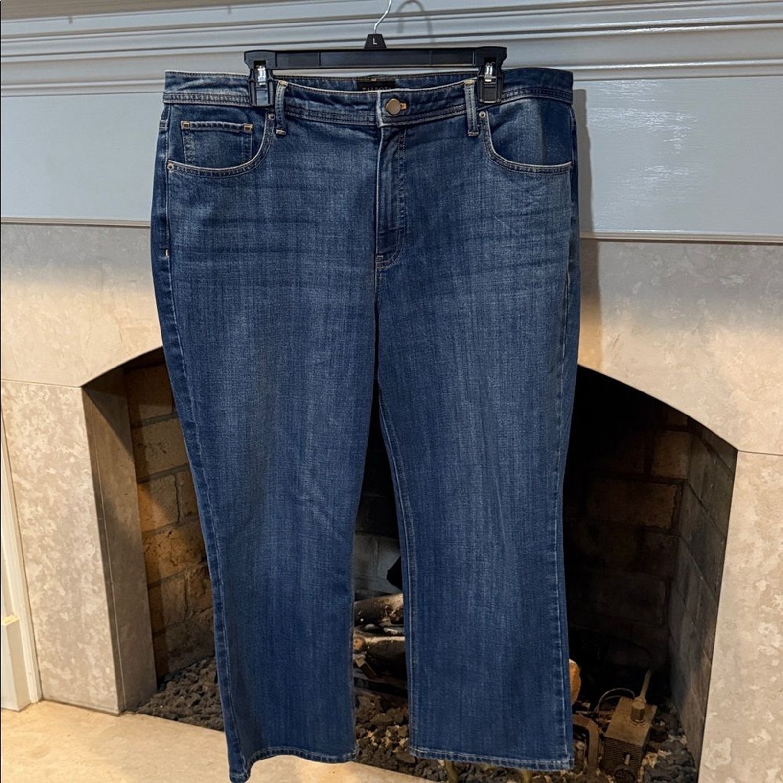 Talbots Dark Blue Cropped Jeans Size 16W