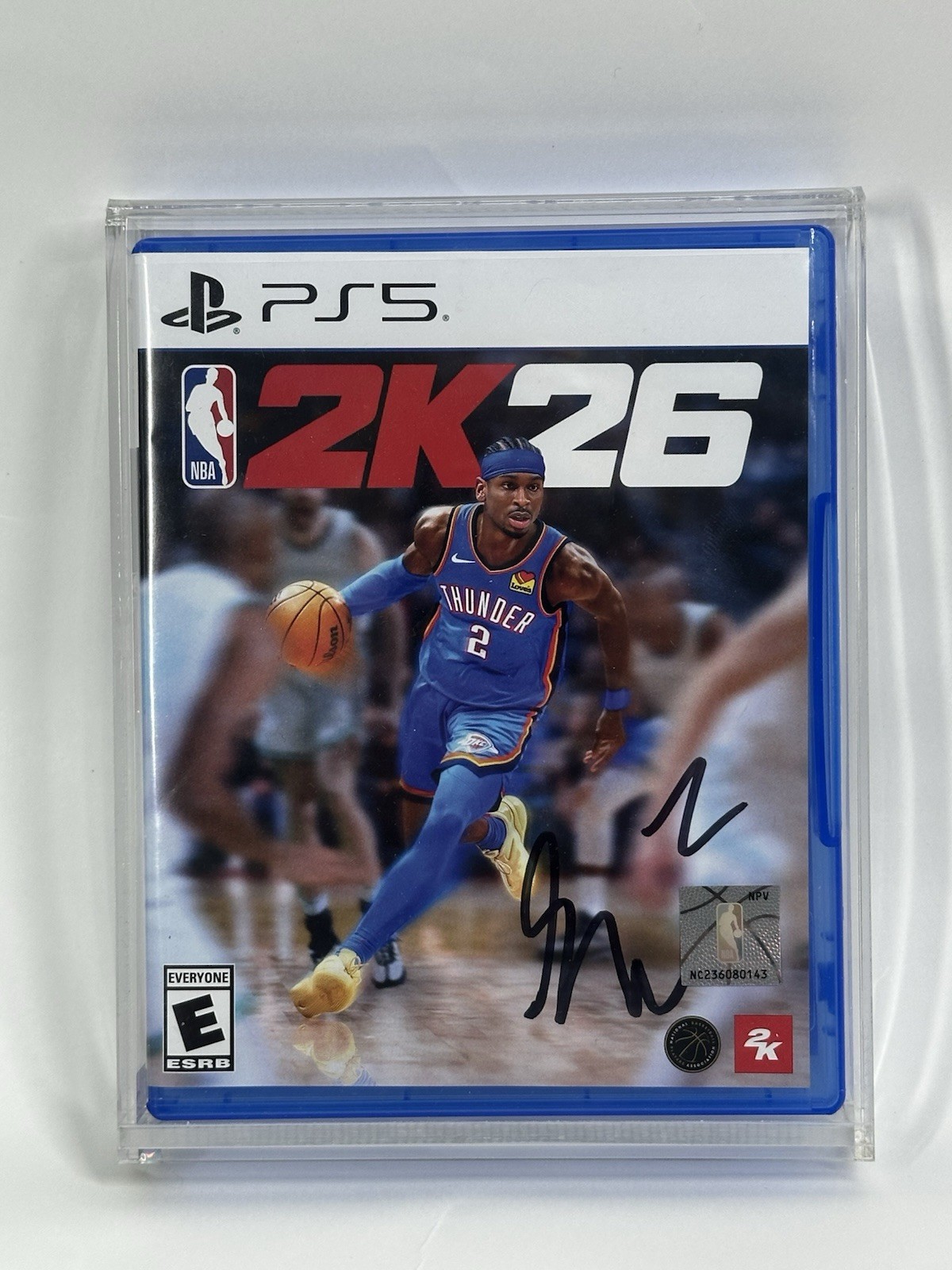 NBA 2K26 ps5 Cover autograph Sign shai gilgeous-alexander Autographed Signed SGA JSA COA Encased 