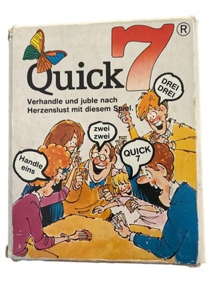 Parker Quick 7 Kartenspiel Familie Party Spiel Klassiker Vintage