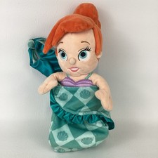 Disney Babies Little Mermaid Ariel Plush Stuffed Doll Swaddle Blanket Princess
