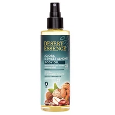 Desert Essence Jojoba Sweet Almond Body Oil Spray 24 Hour Hydration 8.28 Fl Oz