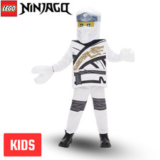 Zane LEGO Ninjago Kids White Ninja Costume   Dress Up  Cosplay Christmas Gift