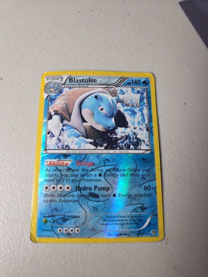 BLASTOISE 2013 POKEMON BLACK & WHITE PLASMA BLAST RARE HOLO 16/101 Q6233