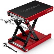 1100 Lbs Motorcycle Lift Scissor Jack Wide Deck Hoist Stand For Atv Dirt Bike