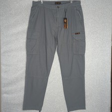 Bench DNA Benbolio Cargo Pants Men 38 Steel Grey Utility Outdoor Casual Trousers