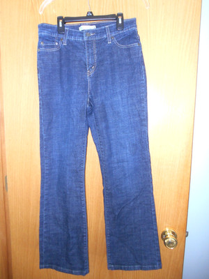 WOMEN'S 512 LEVI'S PERFECTLY SLIMMING BOOT CUT BLUE JEANS SIZE 10 SHORT - GREAT