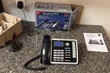 RCA ViSYS 25255RE2 2-Line Corded Phone w/ Power Supply Black 