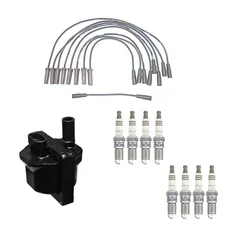 Denso Ignition Coil Wires 8 NGK Ruthenium Spark Plugs Kit For Express 3500 V8